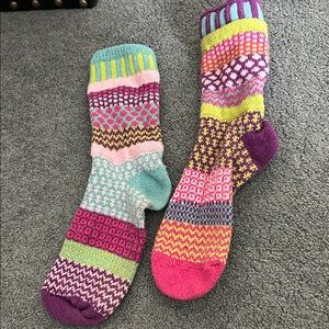 Solmate Knit mismatch socks
